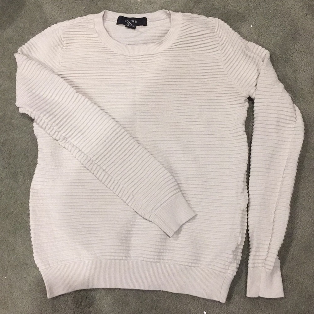 Tan Forever 21 Textured Sweater